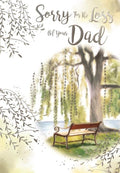 Sorry For The Loss Of Your Dad Bench Design Sympathy Condolence Bereavement Card