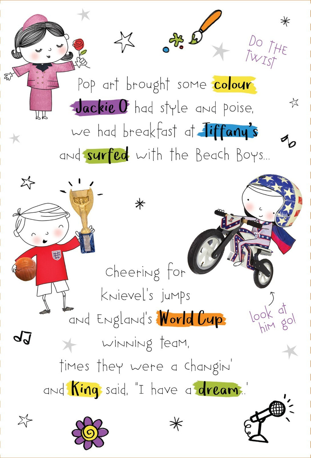 Someone Born In The 60's Happy Birthday Card A Decade To Remember 1960's