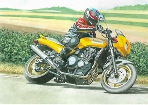 Nostalgic 1991 Triumph Trident Special Motorbike Design Open Blank Birthday Card