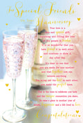 Special Friends Anniversary Card  Romantic Verse  Modern Quality Finish
