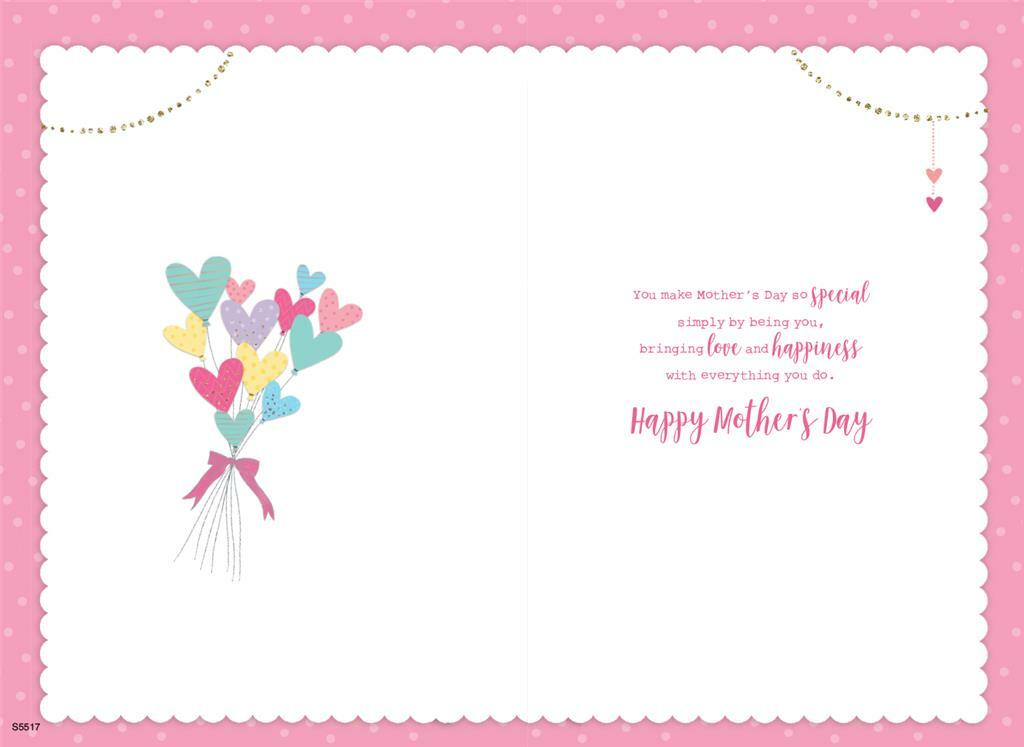 Someone Special Mother's Day Card On Butterfly Heart Flowers DesignLovely Verse