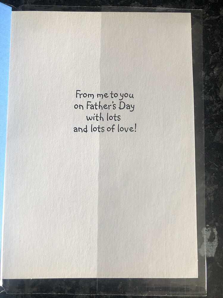 Happy Fathers Day Card Daddy Cute Bears Hugging Letter