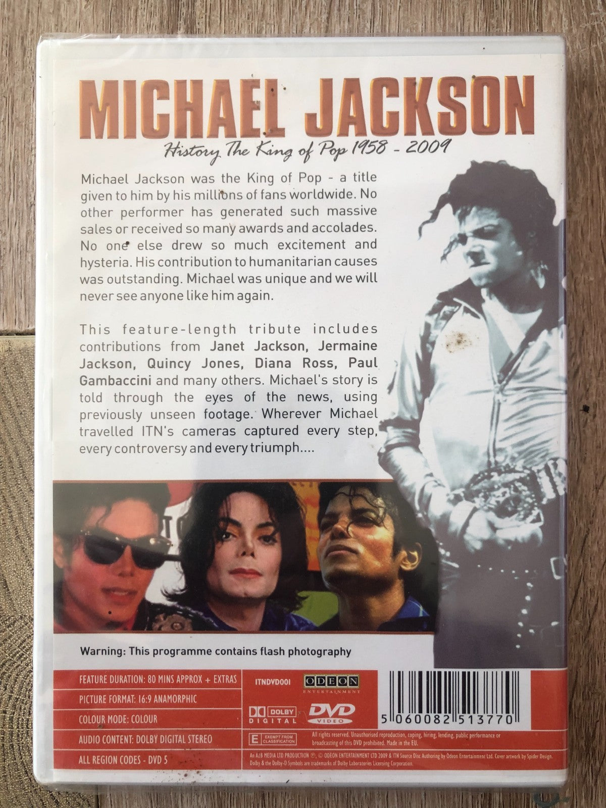 MICHAEL JACKSON: HISTORY -THE KING OF POP 1958 - 2009 DVD New UK Release R2