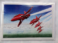 Red Arrows Open Card Aerobatic Display Team Design Blank Christmas Birthday
