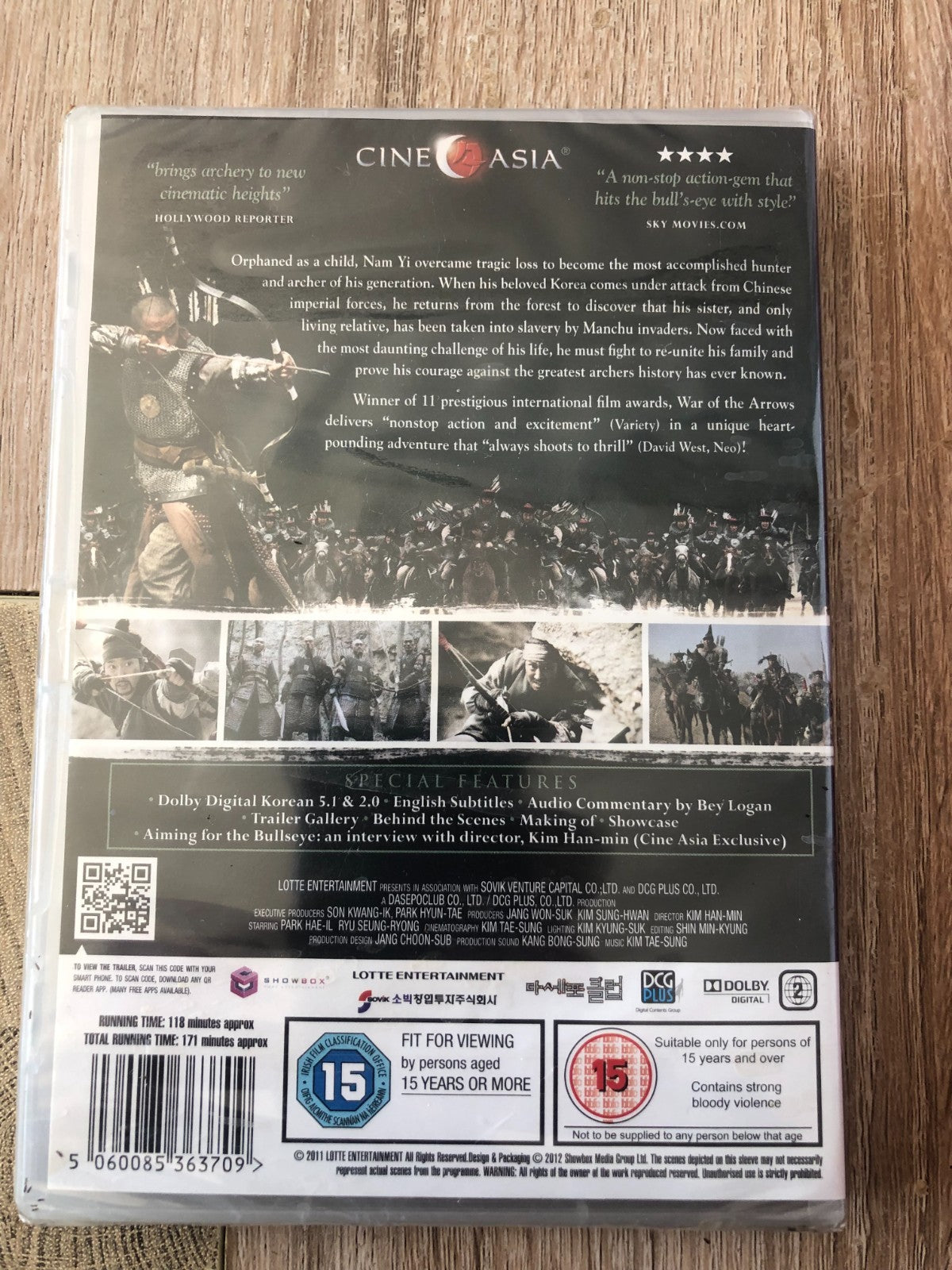 WAR OF ARROWS DVD Hae-il Park Seung-ryong Ryu Han-min Kim Original UK Release R2