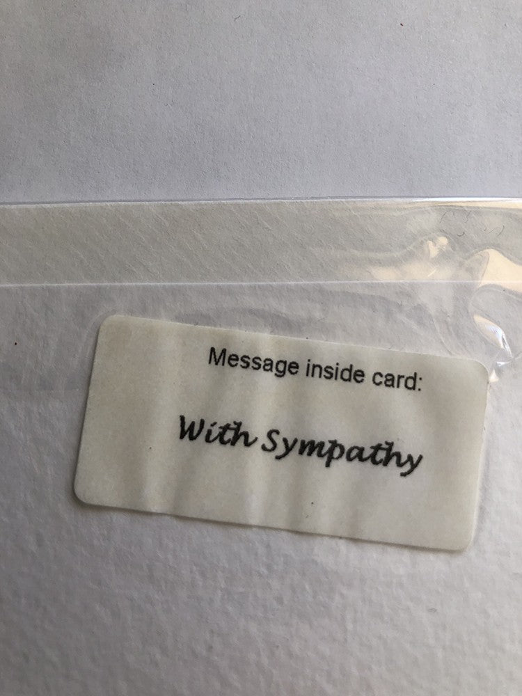 With Sympathy Condolence Card in The Loss Of Your Mum Basket Of Flowers