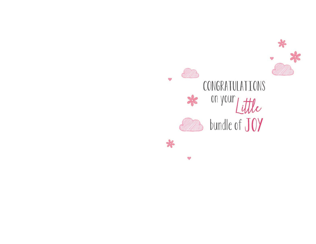 Birth Baby Girl Card Someone Wonderful New & Sweet Teddy Design New Baby