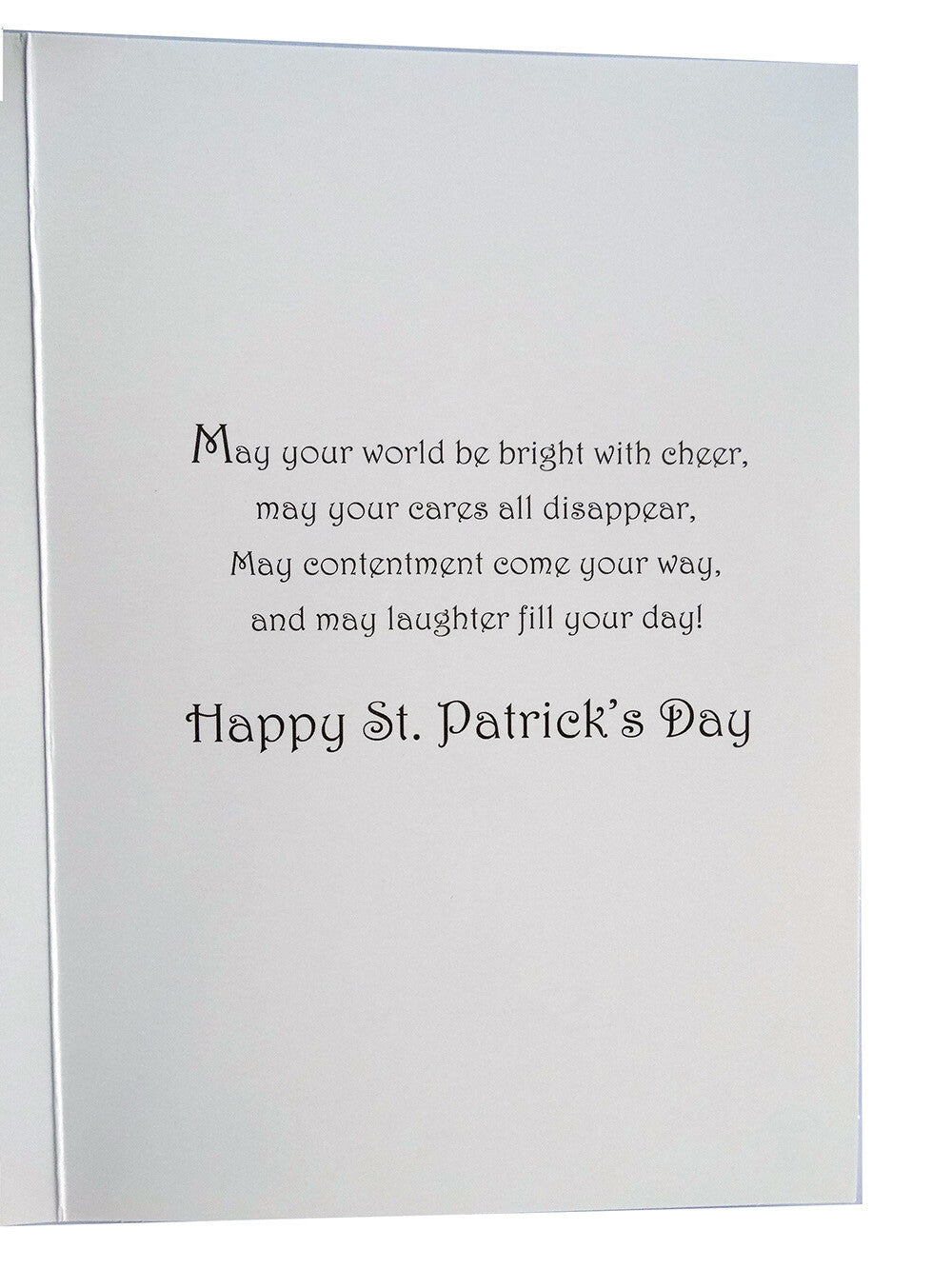 St. Patricks Day Card Happy Word Design Bright Modern Patricks Day Saint