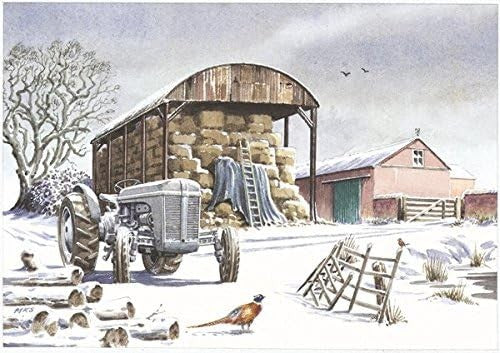 Nostalgic Traditional Tractors  Landrover Canal Christmas Card 28 Designs
