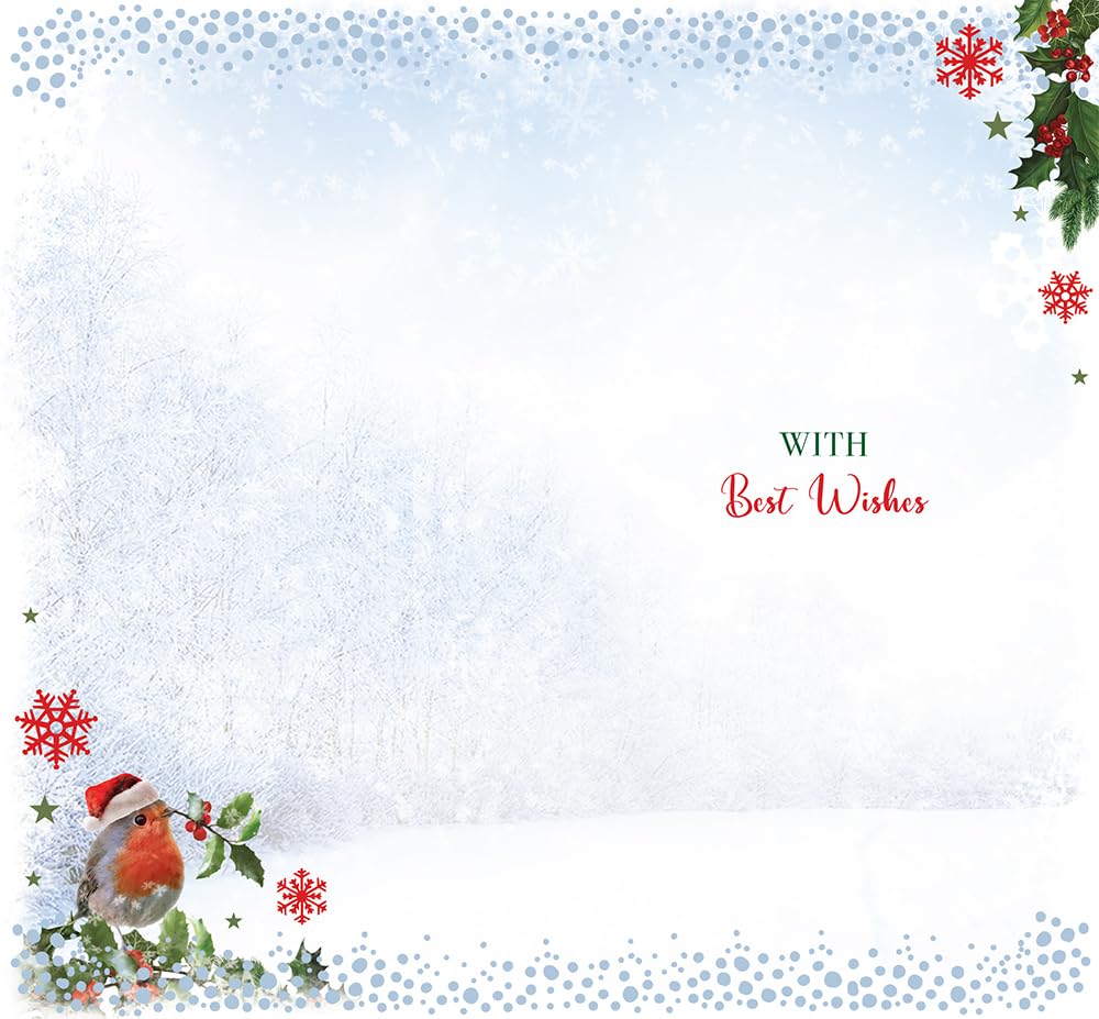 Grandson Christmas Card  'Tis The Season To Be Jolly 9" x 5"
