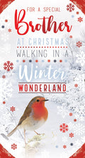 Brother Christmas Card Winter Wonderland Robin Bright Design