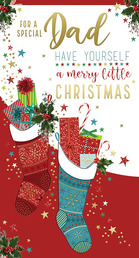 Dad Christmas Card Have Yourself A Merry Christmas Bright Design
