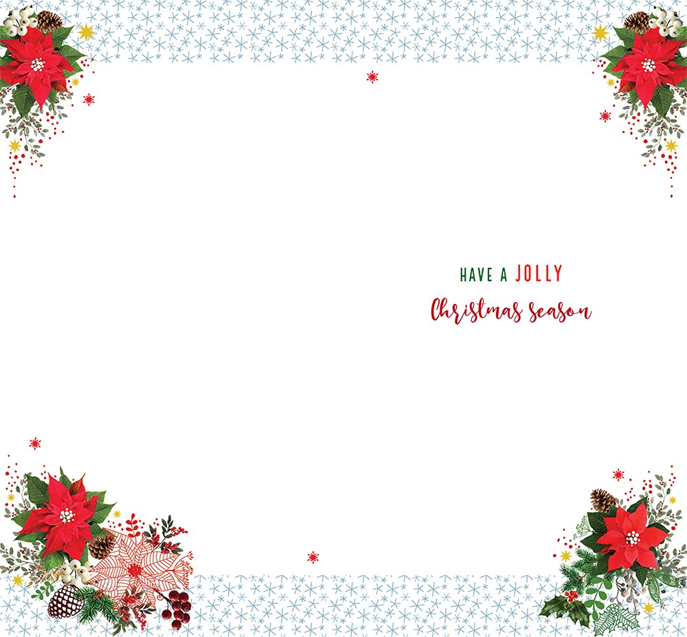 Aunt Christmas Card It's Time To Deck The Halls Bright Design