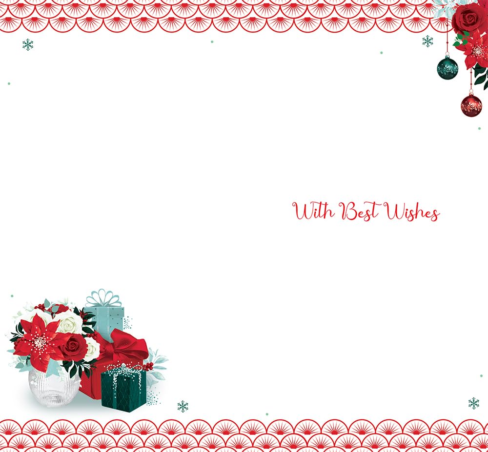 Niece Christmas Card Wishing You The Best Of Everything 9" x 5"