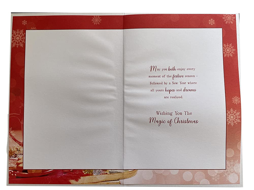 Both Of You Christmas Card Sentiment Words Design Lovely Verse
