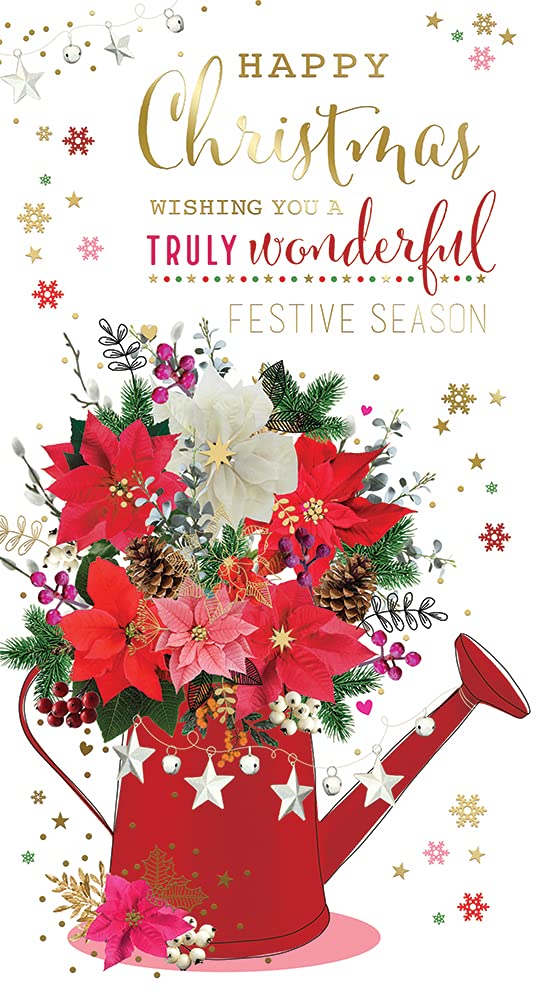 Open Christmas Card Happy Christmas A Truly Wonderful Christmas Bright Design