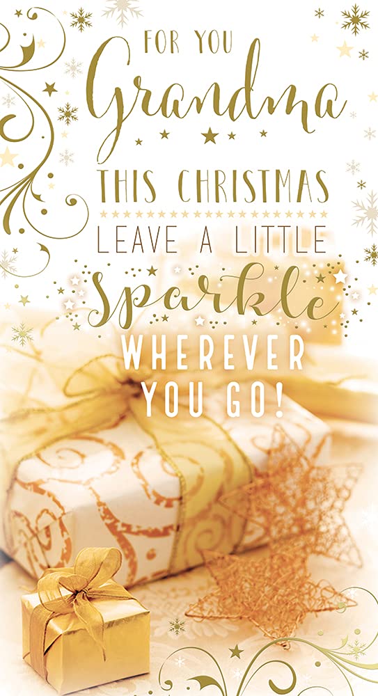 Grandma Christmas Card Leave A Sparkle Wherever You Go Bright Design