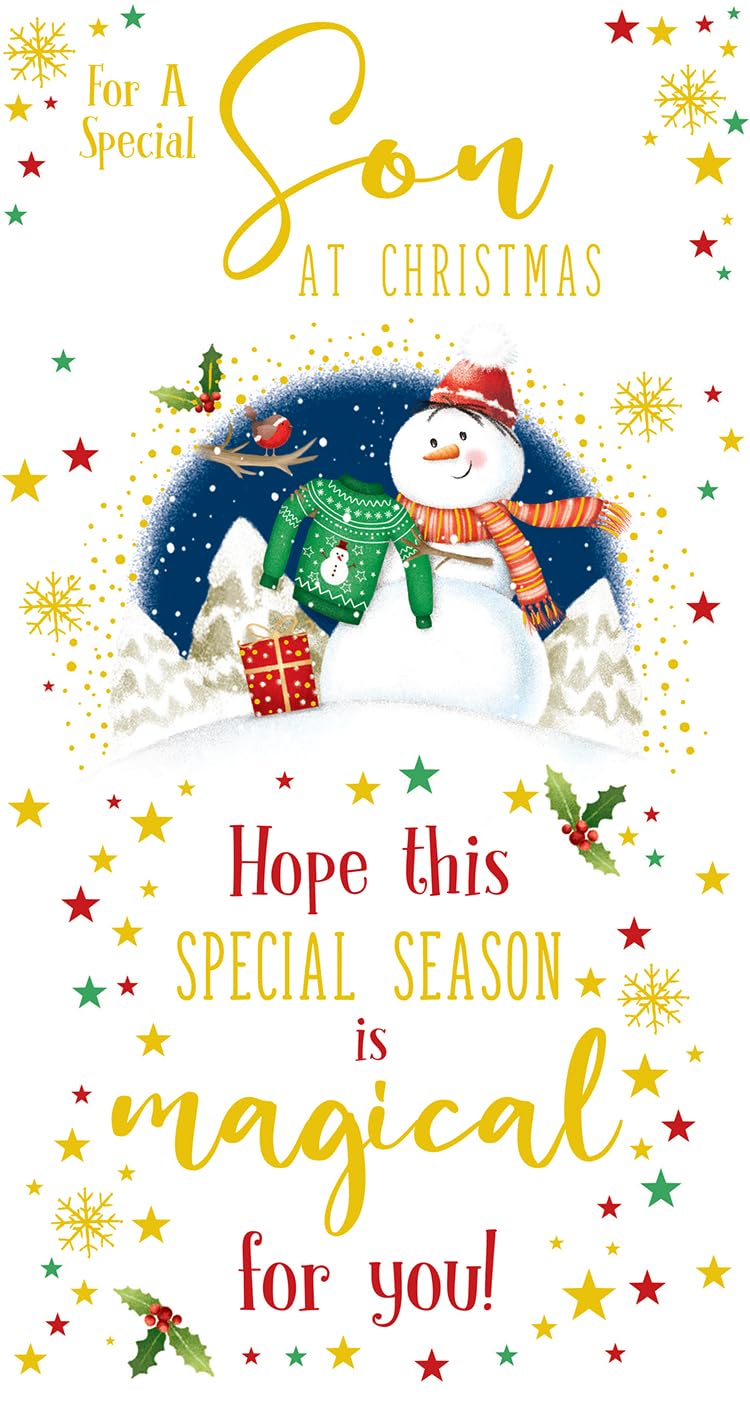 Son Christmas Card Hope This Special Season Is Magical For You 9" x 5"