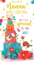 Nanna Christmas Card Hope It Is As Special As You Are 9" x 5"