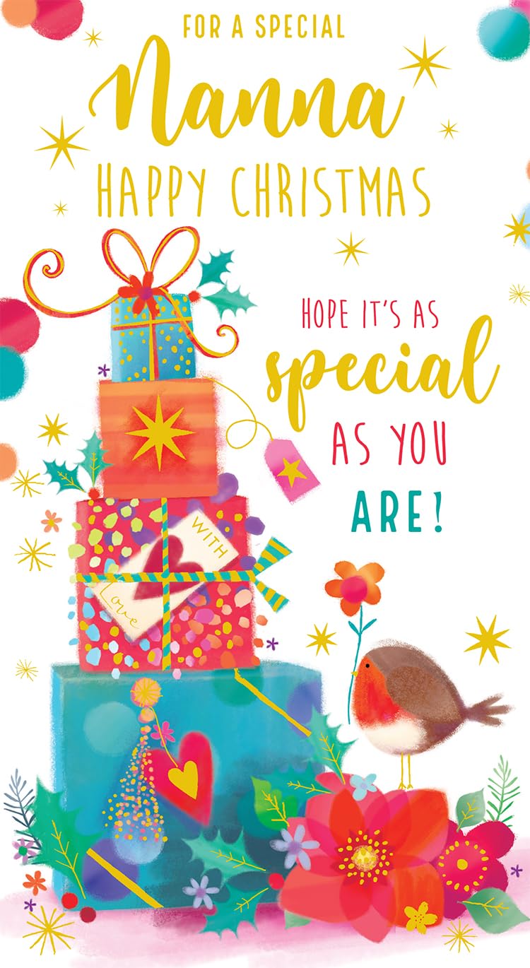 Nanna Christmas Card Hope It Is As Special As You Are 9" x 5"