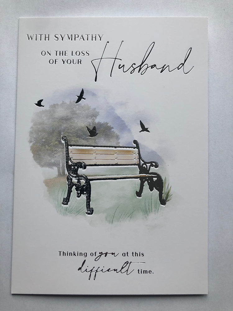 Loss Of Your Husband Sympathy Condolence Card