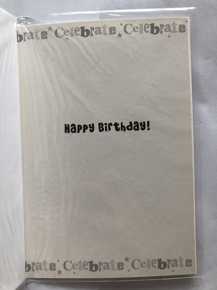 Open Male Happy Birthday Card Its Your Birthday Celebrate Stars