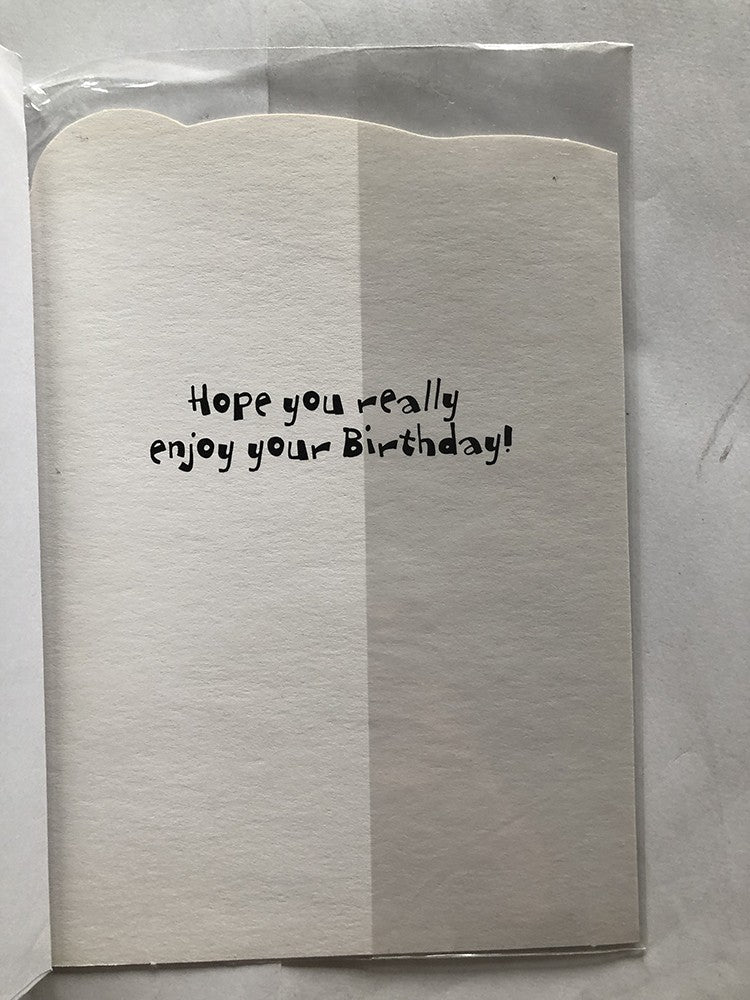 Open Male Happy Birthday Card Boy Wheeling A BMX Have Fun Juvenile