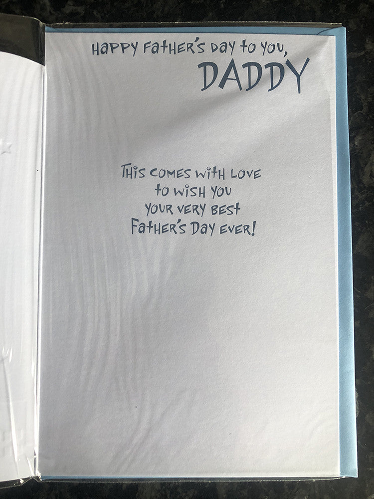 Happy Fathers Day Card Daddy Super Teddy Cape